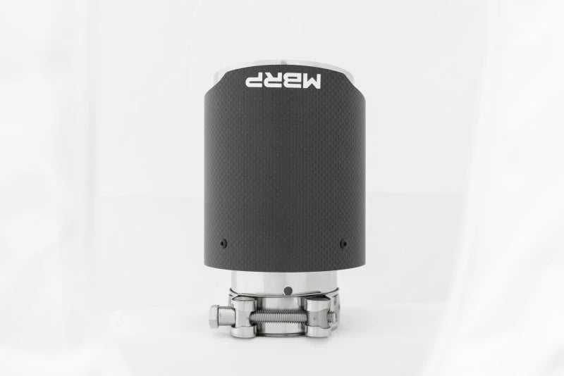 MBRP Universal Carbon Fiber Tip 4in OD/2.5in Inlet/6.5in L - Installation View