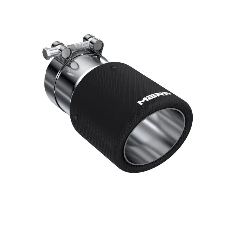 MBRP Universal Carbon Fiber Tip 4in OD/3in Inlet/7.7in L - Main Product View