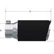 Load image into Gallery viewer, MBRP Universal Carbon Fiber Tip 6in OD/4in Inlet/12in L - Angle Cut Tip - Side View