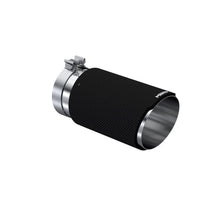 Load image into Gallery viewer, MBRP Universal Carbon Fiber Tip 6in OD/5in Inlet/12in L - Angle Cut Tip - Main Product View