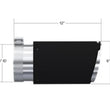 Load image into Gallery viewer, MBRP Universal Carbon Fiber Tip 6in OD/5in Inlet/12in L - Angle Cut Tip - Side View