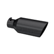 Load image into Gallery viewer, MBRP Universal Exhaust Tip 7in O.D. Rolled End 4in Inlet 18in Length - Black - Main Product View