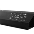 Load image into Gallery viewer, MBRP Universal Hex Tip 4in Inlet 16in Length w/ Logo - Black Coated - Side View
