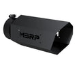 Load image into Gallery viewer, MBRP Universal Hex Tip 5in Inlet 16in length w/o Logo - Black Coated - Side View