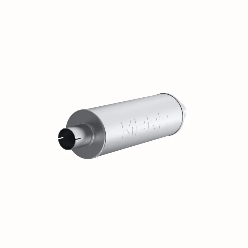 MBRP Universal Muffler 2.5in Inlet/Outlet 26in Length T409 SS (NO DROPSHIP) - Main Product View