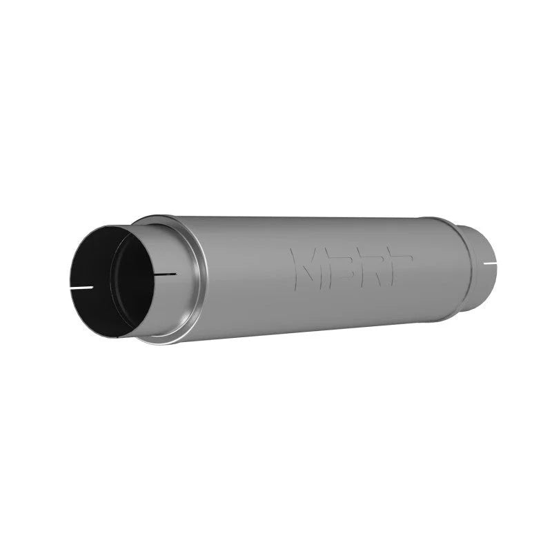 MBRP Universal Muffler 5 Inlet /Outlet 24 Body 31 Overall Aluminized - Side View