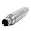 Load image into Gallery viewer, MBRP Universal Resonator 2.5in inlet/outlet 16in body 20in overall T304 - Side View