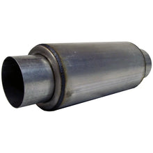 Load image into Gallery viewer, MBRP Universal Resonator 4 Inlet /Outlet 12 Body 18 Overall T304 - Side View