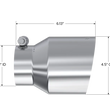 Load image into Gallery viewer, MBRP Universal Stainless Steel Dual Wall Tip 4.5in OD/3in Inlet/6.13in L - Side View
