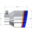 Load image into Gallery viewer, MBRP Universal Stainless Steel Dual Wall Tip 4.5in OD/3in Inlet/6.13in L - Side View
