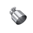Load image into Gallery viewer, MBRP Universal Stainless Steel Tip 2.5in ID / 4.5in OD Out / 6.5in Length Angle Cut Single Wall - Main Product View