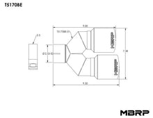 Load image into Gallery viewer, MBRP Universal T304 SS Dual Burnt End Tip 3.5in OD/2.5in Inlet - Additional View 5