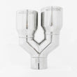 Load image into Gallery viewer, MBRP Universal T304 SS Dual Tip 3.5in OD/2.5in Inlet - Back View