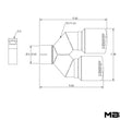 Load image into Gallery viewer, MBRP Universal T304 SS Dual Tip 3.5in OD/2.5in Inlet - Additional View 5