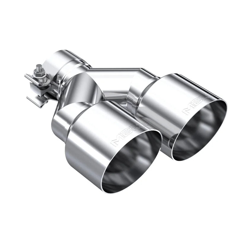MBRP Universal T304 SS Dual Tip 4in OD/2.5in Inlet - Main Product View