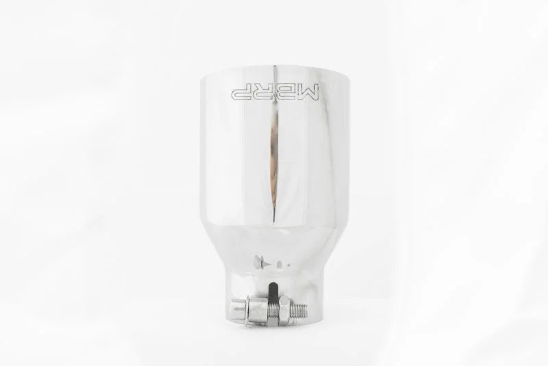 MBRP Universal T304 SS Tip 4in OD/2.5in Inlet/6.5in L - Side View