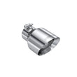 Load image into Gallery viewer, MBRP Universal T304 Stainless Steel Tip  3on ID / 5in OD Out / 8in Length Angle Cut Dual Wall - Main Product View