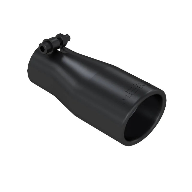 MBRP Universal Tip 2.5 O.D. Oval End 3.75 Inlet 10in length - Black Finish - Main Product View