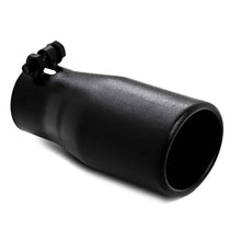 Load image into Gallery viewer, MBRP Universal Tip 2.5 O.D. Oval End 3.75 Inlet 10in length - Black Finish - Side View