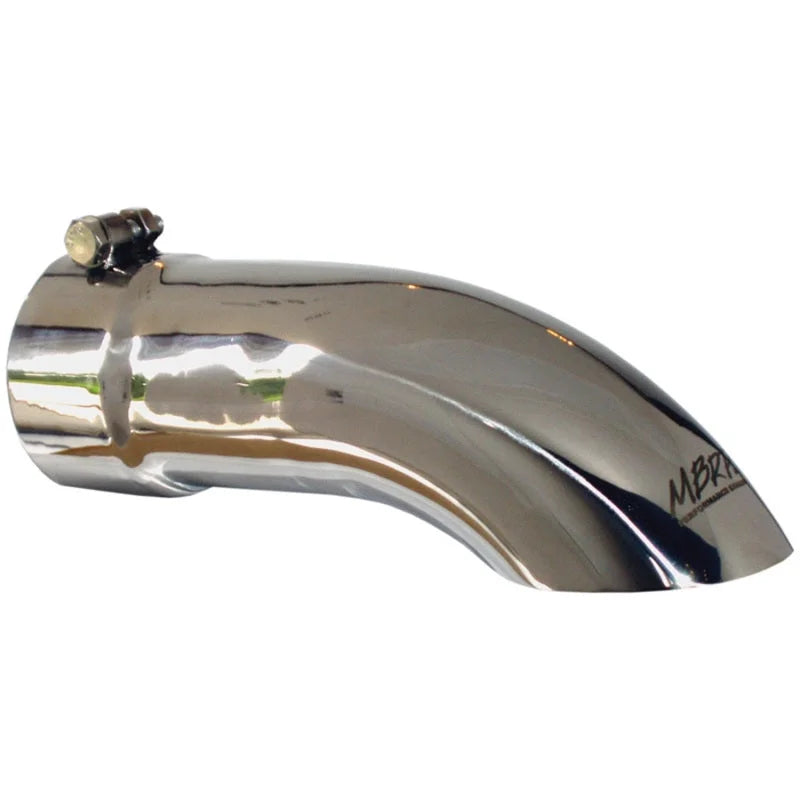 MBRP Universal Tip 3.5in O.D. Turn Down 3.5in inlet 12 length - Side View