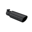 Load image into Gallery viewer, MBRP Universal Tip 3in O.D. Angled Rolled End 2 inlet 12 length - Black Finish - Main Product View
