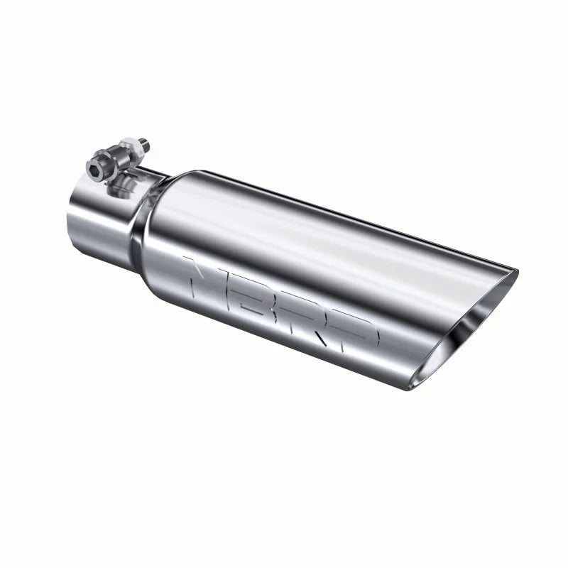 MBRP Universal Tip 3in O.D. Dual Wall Angled 2 inlet 12 length - Main Product View