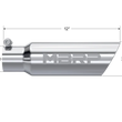 Load image into Gallery viewer, MBRP Universal Tip 3in O.D. Dual Wall Angled 2 inlet 12 length - Detail View