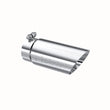 Load image into Gallery viewer, MBRP Universal Tip 3in O.D. Dual Wall Angled 4 inlet 10 length - Side View