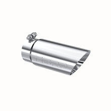 Load image into Gallery viewer, MBRP Universal Tip 3in O.D. Dual Wall Angled 4 inlet 10 length - Side View