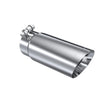 Load image into Gallery viewer, MBRP Universal Tip 3in O.D. Dual Wall Angled End 3 inlet 12 length - Side View