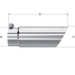 Load image into Gallery viewer, MBRP Universal Tip 3in O.D. Dual Wall Angled End 3 inlet 12 length - Detail View