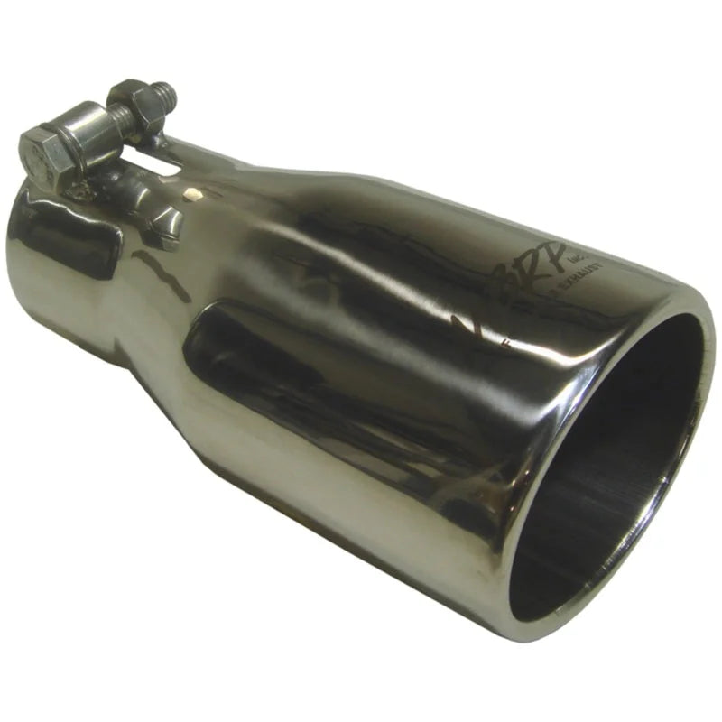 MBRP Universal Tip 3in O.D. Oval 2 inlet 10 length - Side View