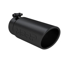 Load image into Gallery viewer, MBRP Universal Tip 4 O.D. Angled Rolled End 3.5 inlet 10 length- Black Finish - Main Product View