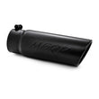 Load image into Gallery viewer, MBRP Universal Tip 4 O.D. Angled Rolled End 3.5 inlet 10 length- Black Finish - Side View