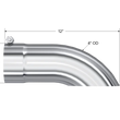 Load image into Gallery viewer, MBRP Universal Tip 4 O.D. Turn Down 4 inlet 12 length - Detail View