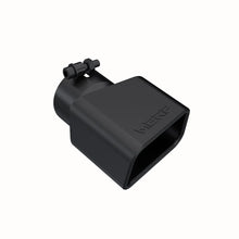 Load image into Gallery viewer, MBRP Universal Tip 4.75inx 3in Rectangle Angled Cut 3in O.D. inlet Pass. Side 7.375in length Black - Side View