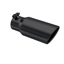 Load image into Gallery viewer, MBRP Universal Tip 4in OD 3in Inlet 10in Length Angled Rolled End Black - Main Product View