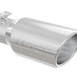 Load image into Gallery viewer, MBRP Universal Tip 4in OD 3in Inlet 10in Length Angled Rolled End T304 - Main Product View
