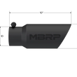 Load image into Gallery viewer, MBRP Universal Tip 4in OD 3in Inlet 10in Length Dual Wall Angled End Black - Detail View