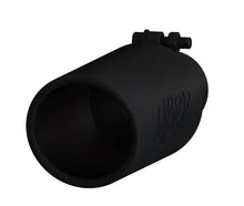 Load image into Gallery viewer, MBRP Universal Tip 4in O.D. Angled Rolled End 2.5in inlet 12in length Black - Side View