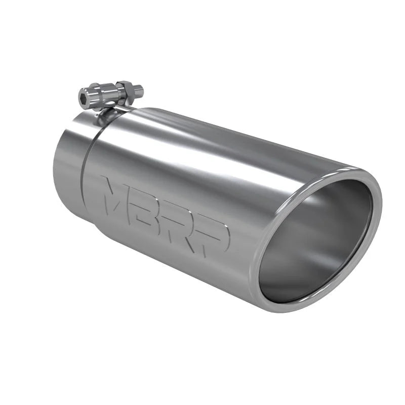 MBRP Universal Tip 4in O.D. Angled Rolled End 3 inlet 10 length - Main Product View