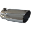 Load image into Gallery viewer, MBRP Universal Tip 5 O.D. Angled Rolled End 4 inlet 12 length - Side View