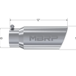 Load image into Gallery viewer, MBRP Universal Tip 5 O.D. Angled Rolled End 4 inlet 12 length - Detail View