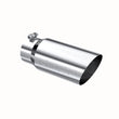 Load image into Gallery viewer, MBRP Universal Tip 5 O.D. Angled Single Walled 4 inlet 12 length - Side View