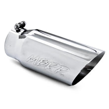 Load image into Gallery viewer, MBRP Universal Tip 5 O.D. Dual Wall Angled 4 inlet 12 length - Side View