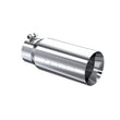 Load image into Gallery viewer, MBRP Universal Tip 5 O.D. Dual Wall Straight 4 inlet 12 length - Side View