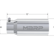 Load image into Gallery viewer, MBRP Universal Tip 5 O.D. Dual Wall Straight 4 inlet 12 length - Detail View