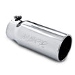 Load image into Gallery viewer, MBRP Universal Tip 5 O.D. Rolled Straight 4 inlet 12 length - Side View