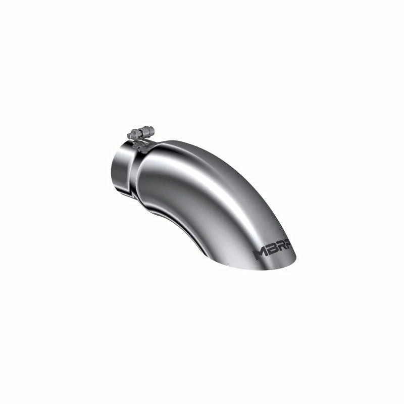 MBRP Universal Tip 5 O.D. Turn Down 4 inlet 14 length - Side View