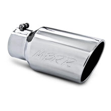 Load image into Gallery viewer, MBRP Universal Tip 6 O.D. Angled Rolled End 4 inlet 12 length - Main Product View